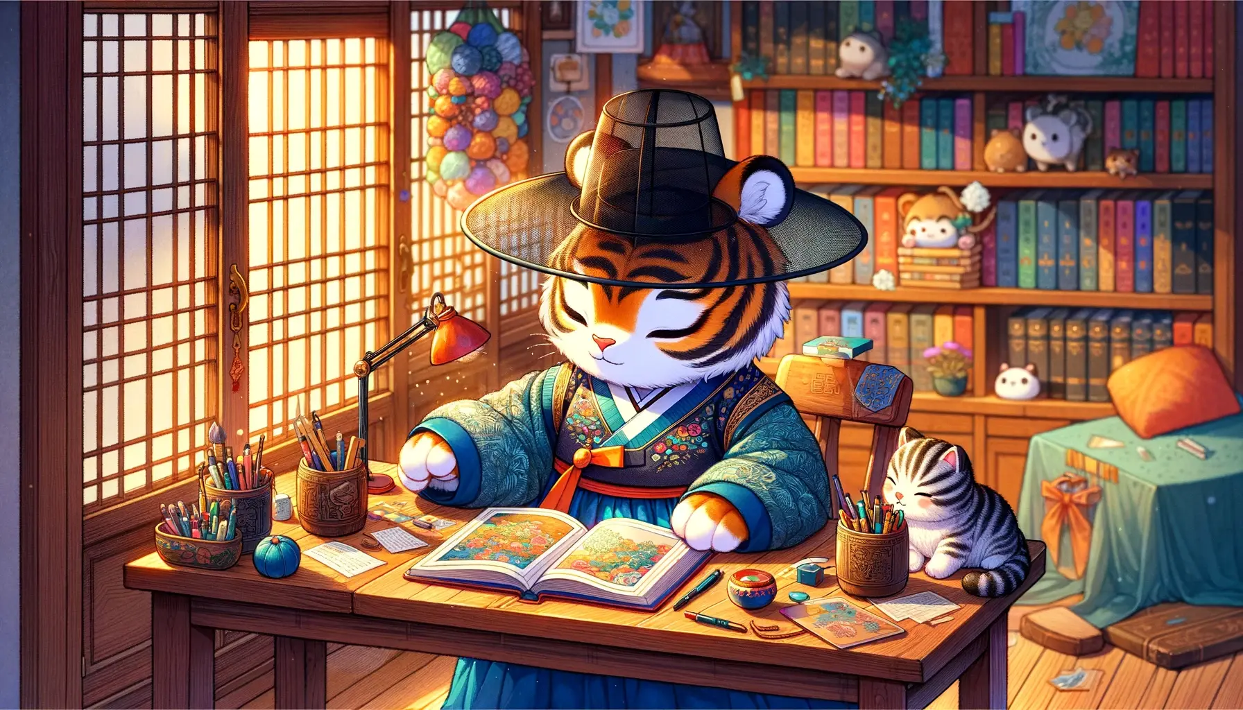 holangi-studying-tiger-banner